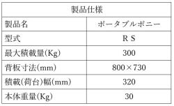 ポータブルポニーＲＳ仕様書